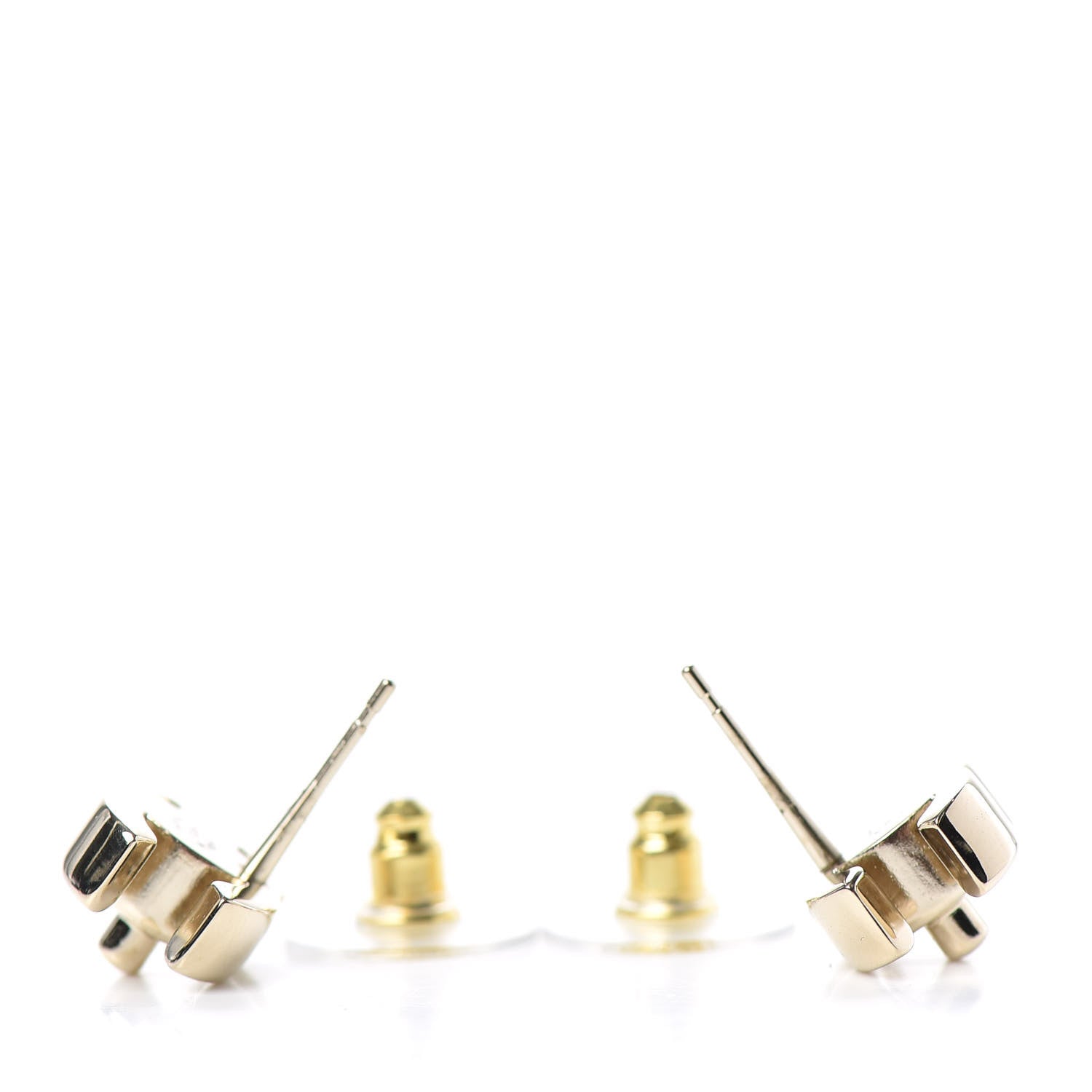 Chanel Metal CC Turnlock Earrings Gold 3 of 4