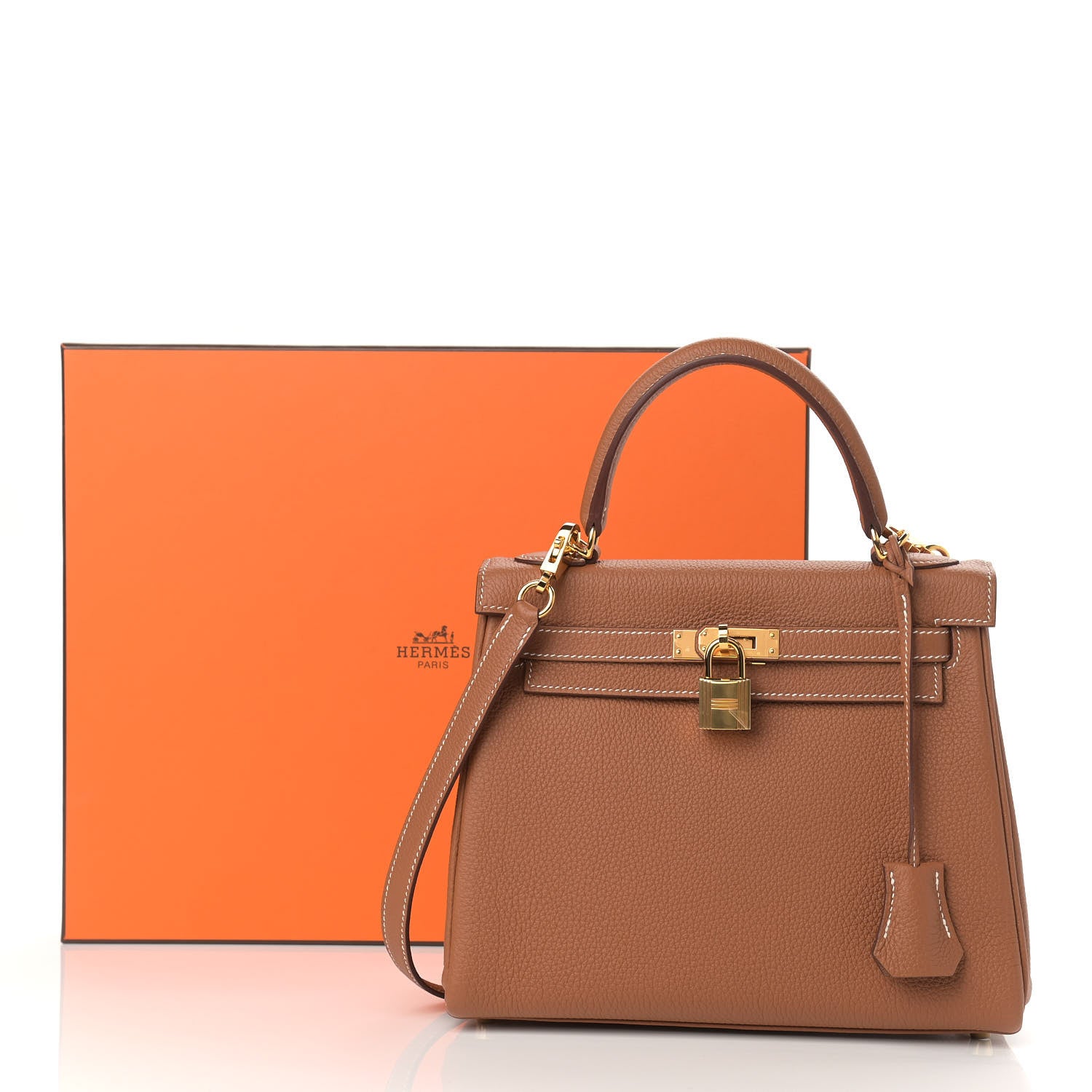 Hermes Togo Kelly Retourne 25 Gold 12 of 12