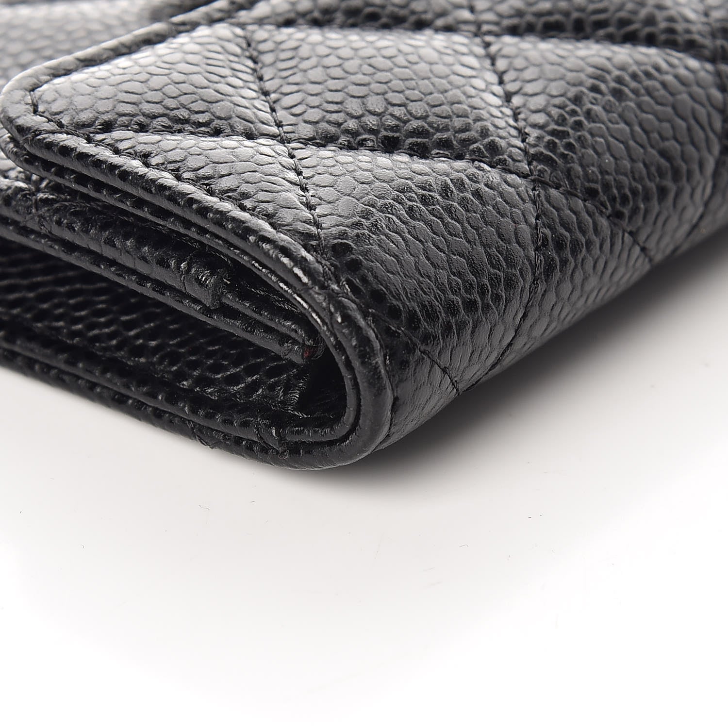 Chanel Caviar Quilted Flap Card Holder Black 11 of 13