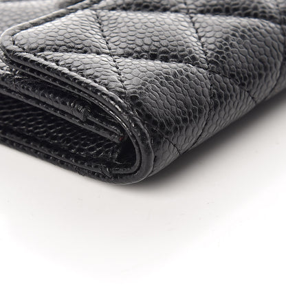 Chanel Caviar Quilted Flap Card Holder Black 11 of 13
