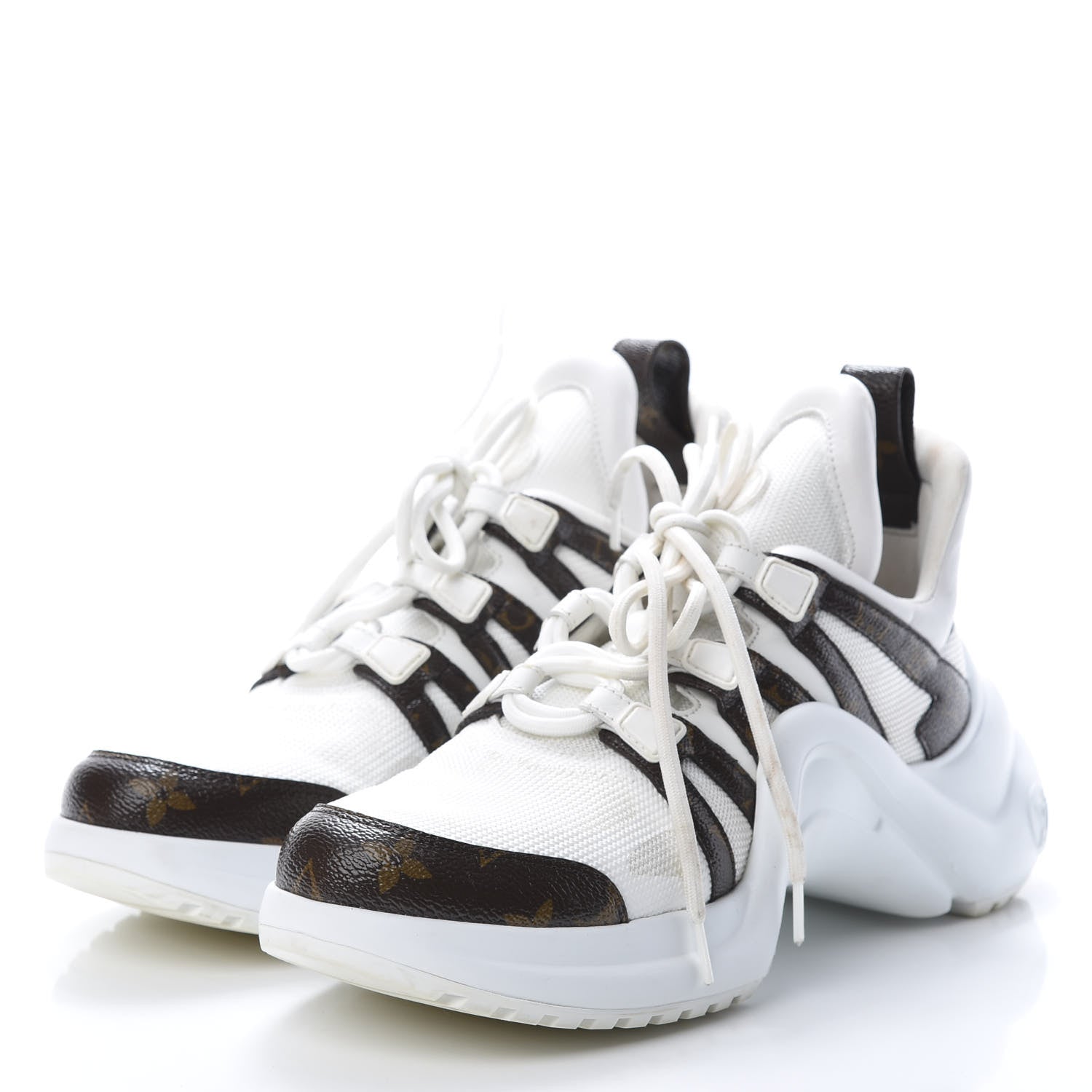 Louis Vuitton Patent Monogram LV Archlight Sneakers 39.5 White 3 of 12