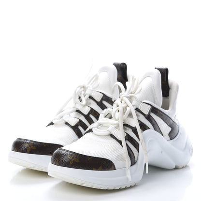 Louis Vuitton Patent Monogram LV Archlight Sneakers 39.5 White 3 of 12