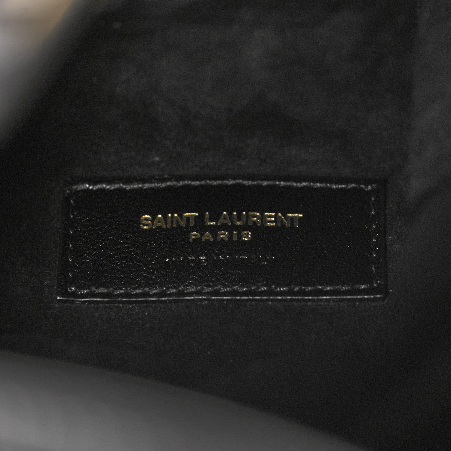 Saint Laurent Lambskin Medium Heart Studded Riva Drawstring Bag Black 6 of 11