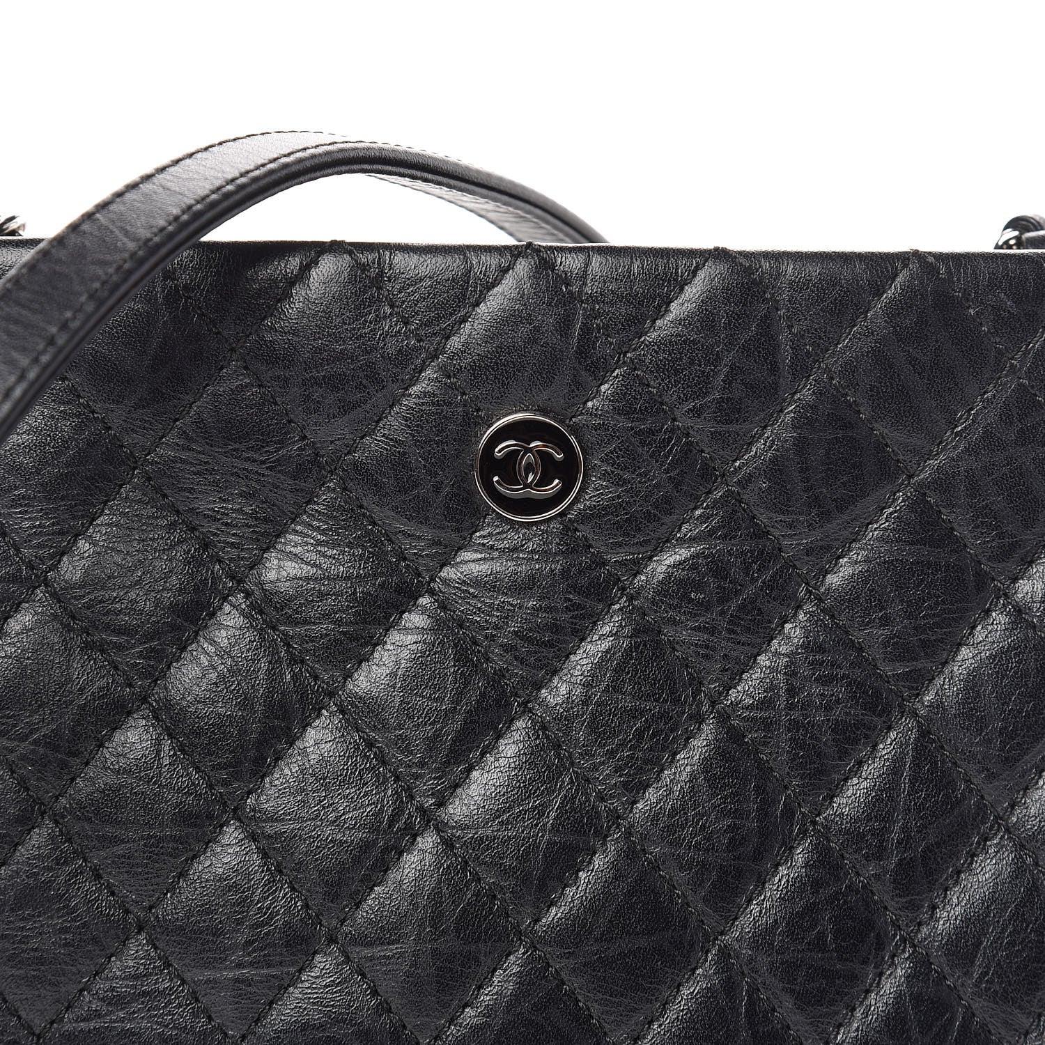 Chanel Aged Calfskin Quilted Crossbody Bag Black 13 of 13
