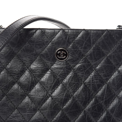 Chanel Aged Calfskin Quilted Crossbody Bag Black 13 of 13