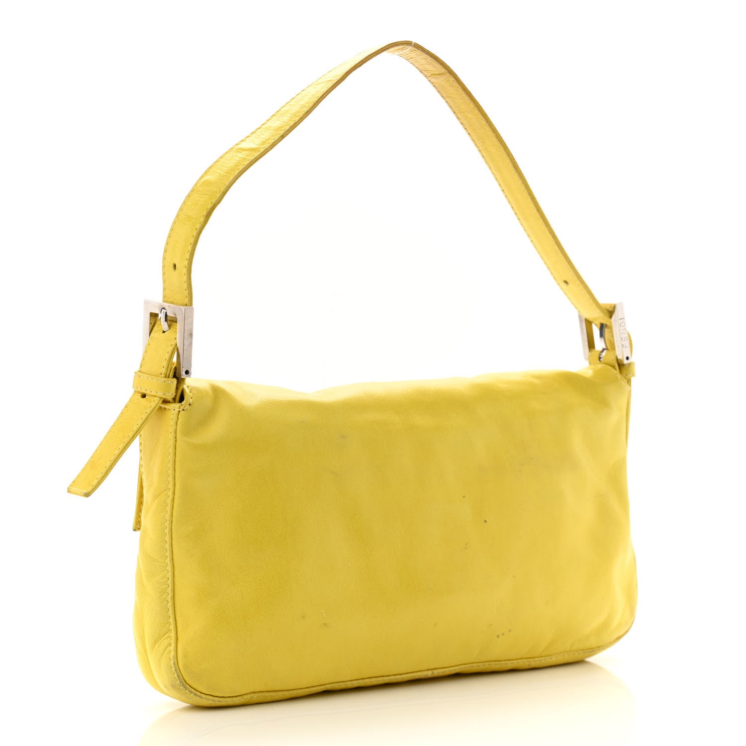 Fendi Calfskin Baguette Yellow 3 of 15
