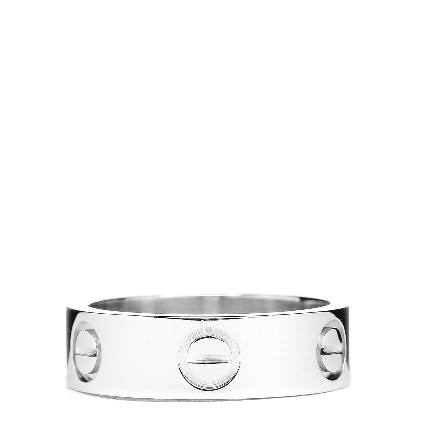 Platinum 5.5mm LOVE Ring 50 5.25