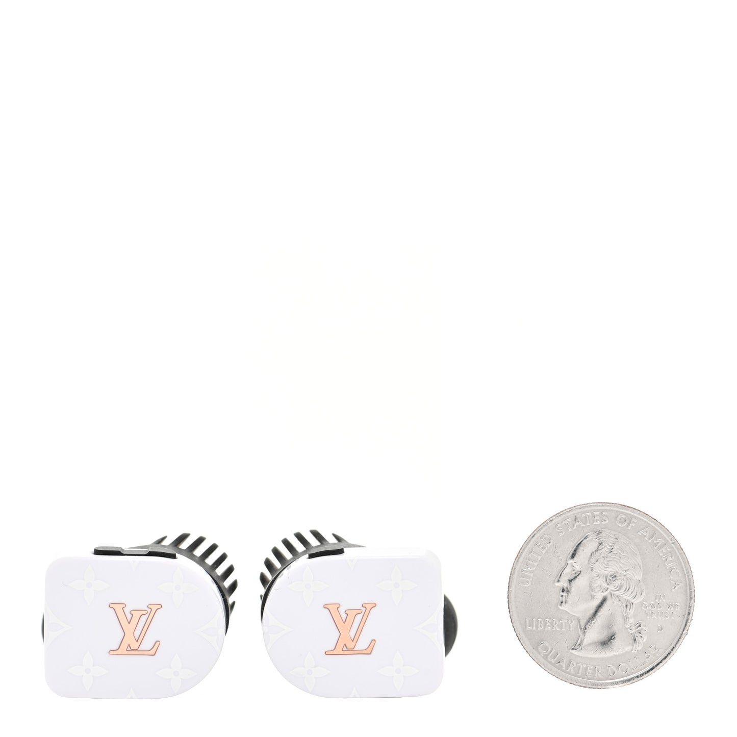 Acetate Monogram Horizon Wireless Earphones White