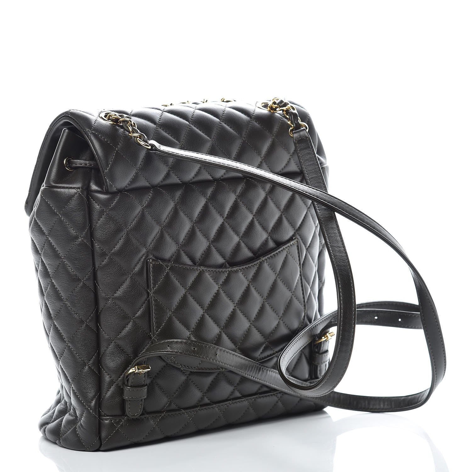 Chanel Calfskin Quilted Large Urban Spirit Backpack Dark Brown 2 of 10