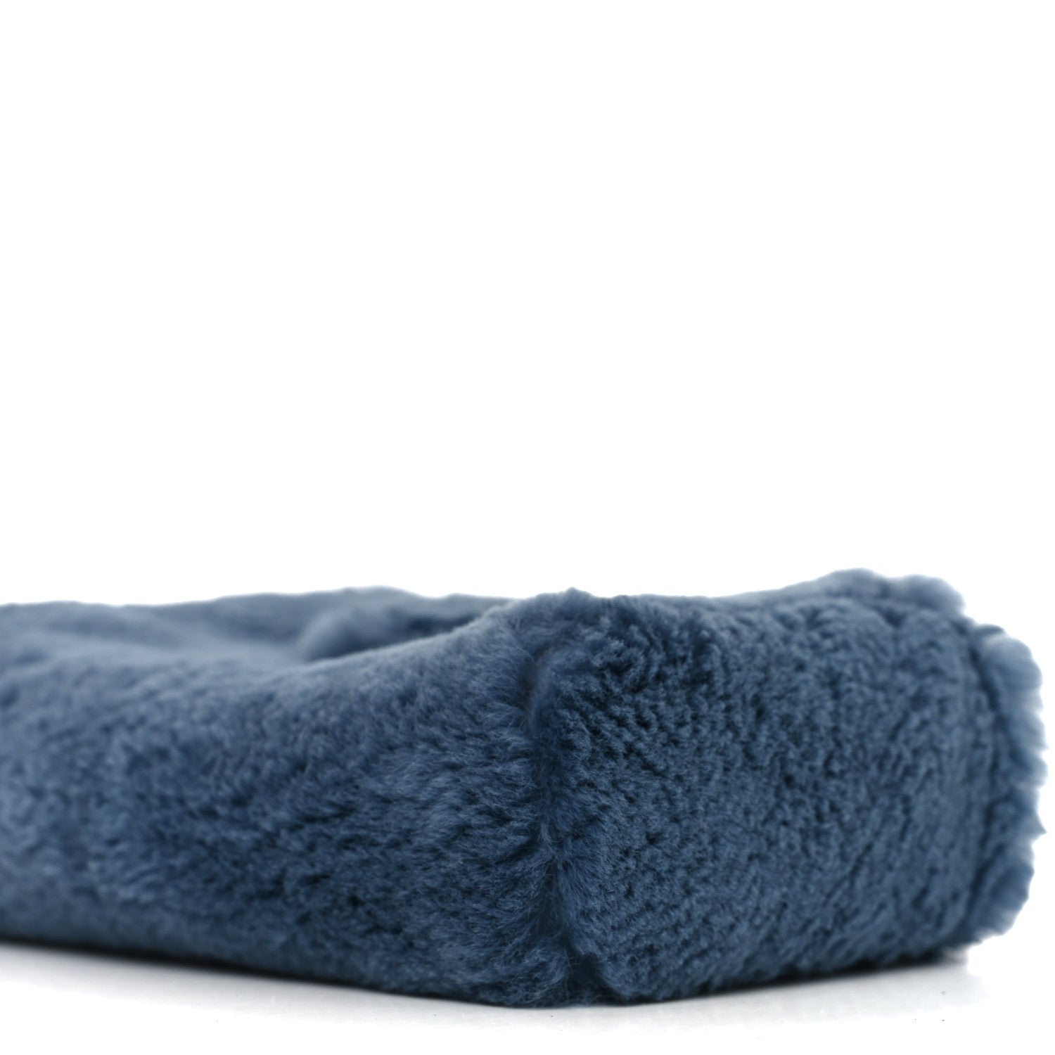 Chanel Rabbit Fur Mini CC Pouch Blue 9 of 10