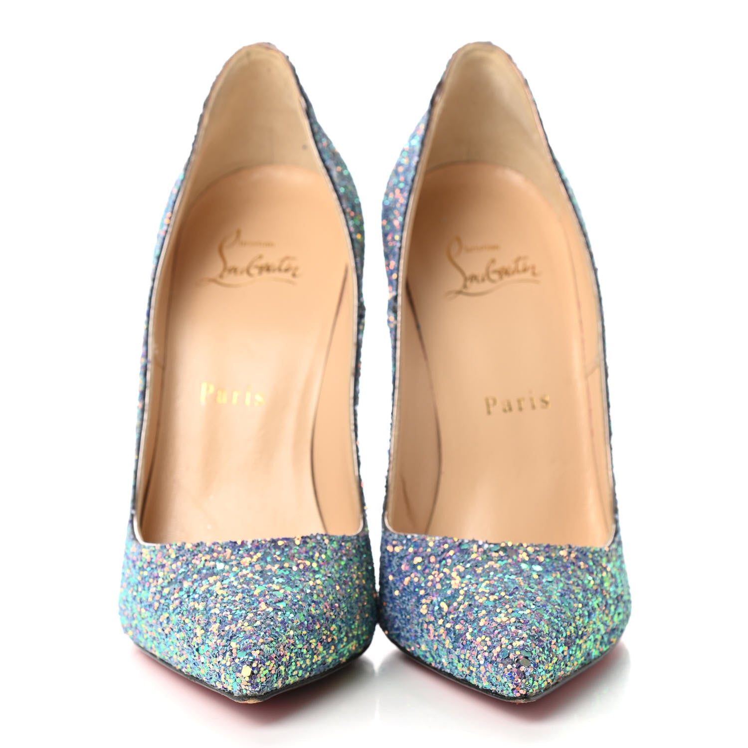 Christian Louboutin Glitter So Kate Dragonfly 120 Pumps 37 China Blue 2 of 10