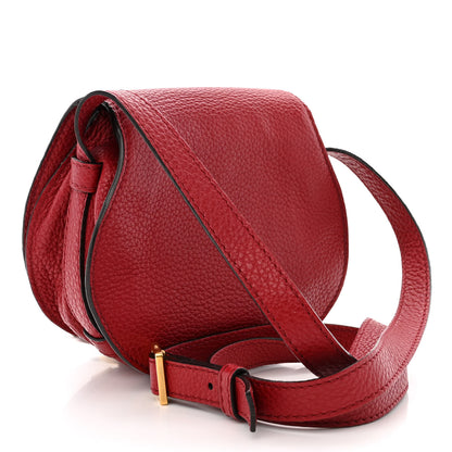 Chloe Calfskin Mini Marcie Round Crossbody Bag Red 3 of 13