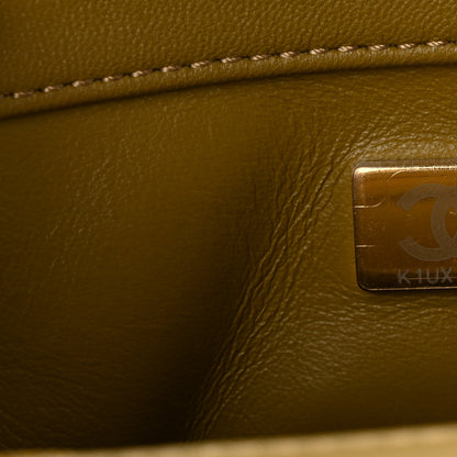 Chanel Lambskin Quilted Mini Pearl Crush Flap Green 7 of 10