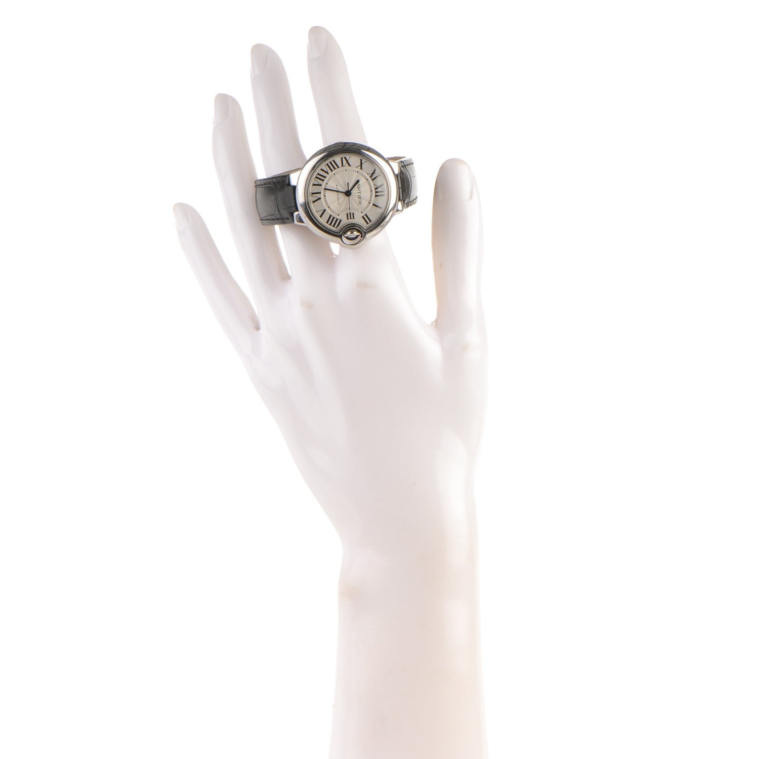Cartier Stainless Steel Alligator 33mm Ballon Bleu De Cartier Automatic Watch 2 of 15