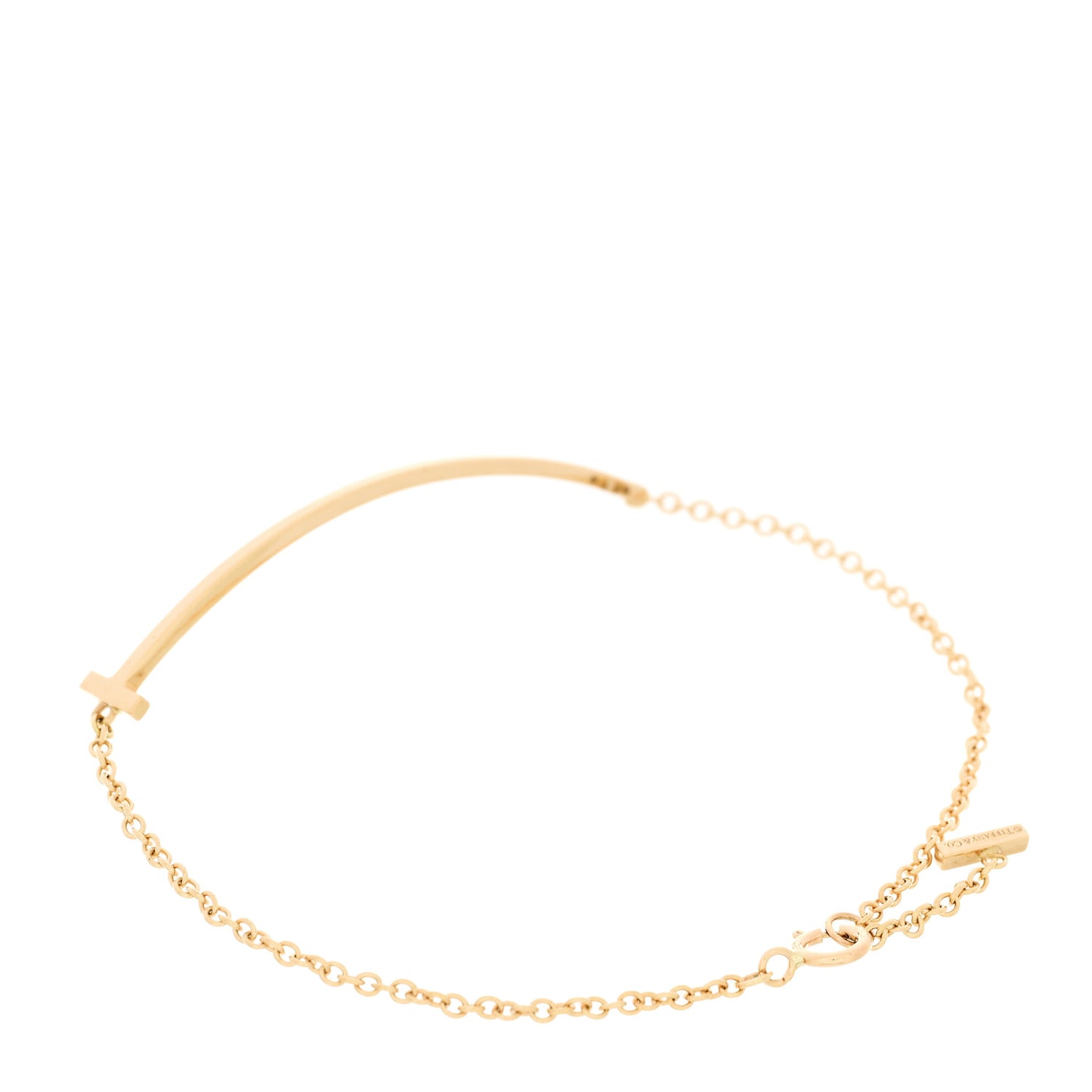 18K Yellow Gold T Smile Bracelet