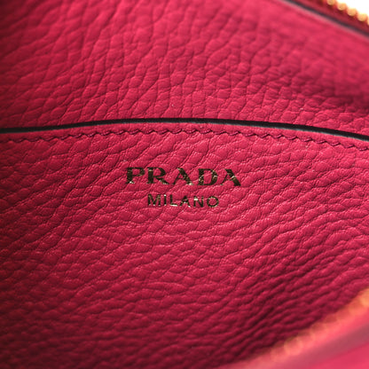 Prada Vitello Phenix Small Zippered Messenger Hobo Peonia 6 of 8
