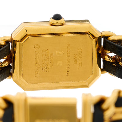 Chanel Stainless Steel Lambskin 20mm Chain Premiere Quartz Watch Gold L 4 of 4