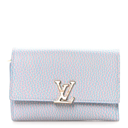 Louis Vuitton Taurillon Stardust Capucines Compact Wallet Lilas 1 of 8
