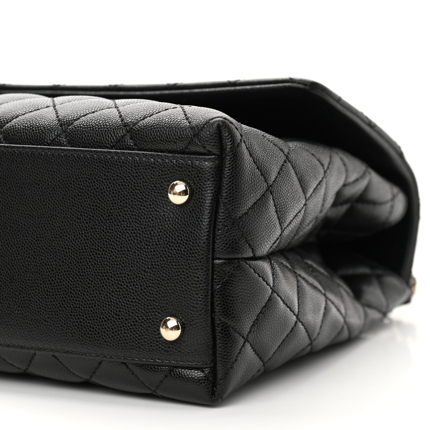Chanel Caviar Quilted Medium Coco Handle Flap Black 8 of 8