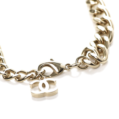 Chanel Crystal Pearl CC Vendome Choker Light Gold 4 of 5