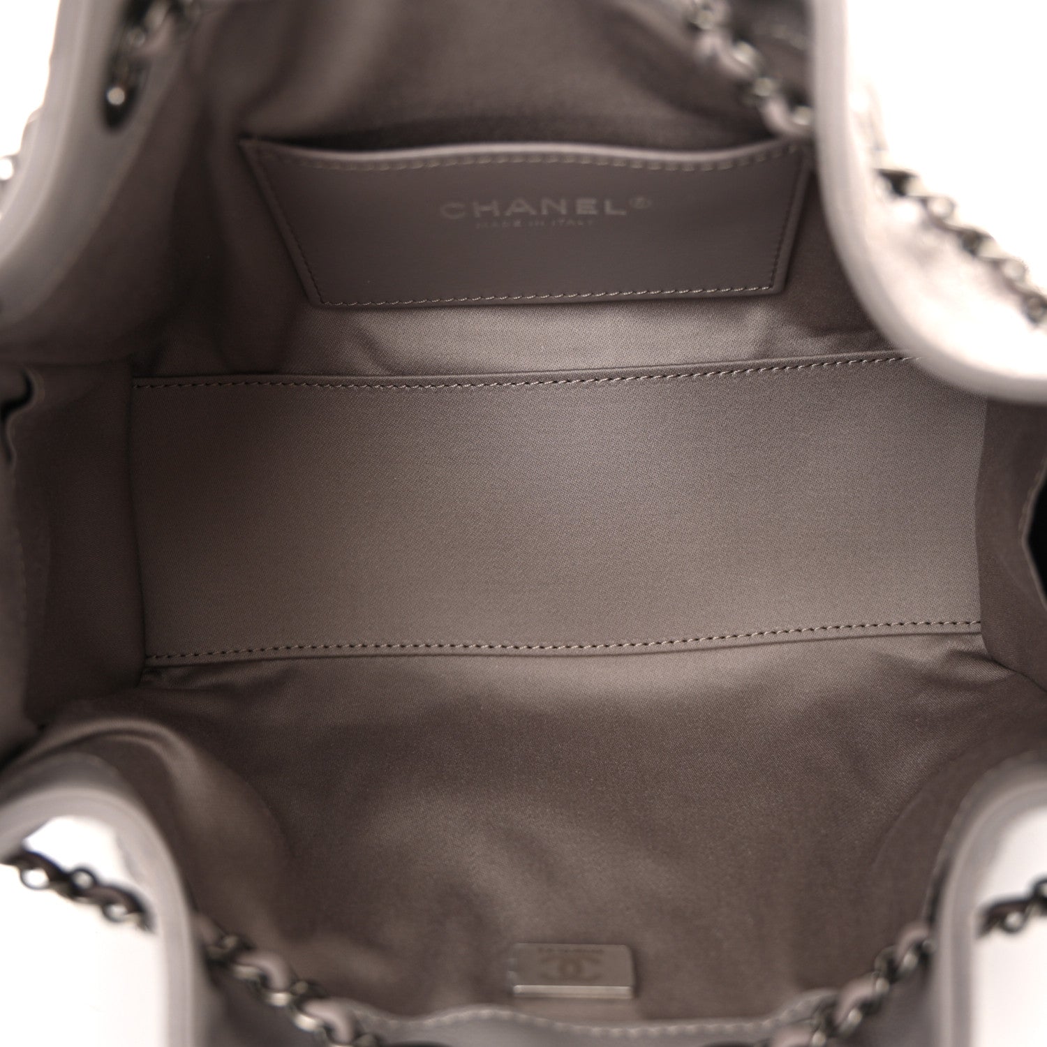 Chanel Caviar Quilted Mini Chanel 25 Handbag Dark Grey 5 of 10