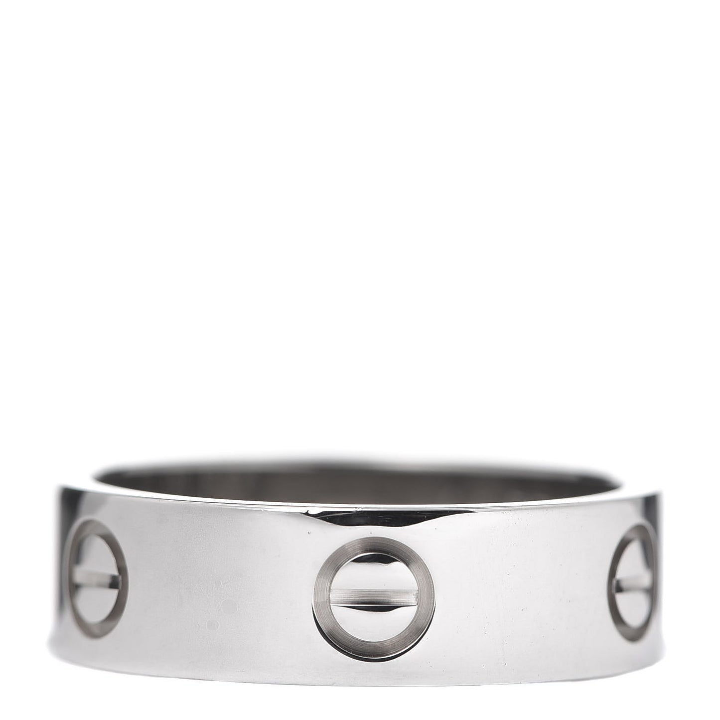 18K White Gold 5.5mm LOVE Ring 57 8