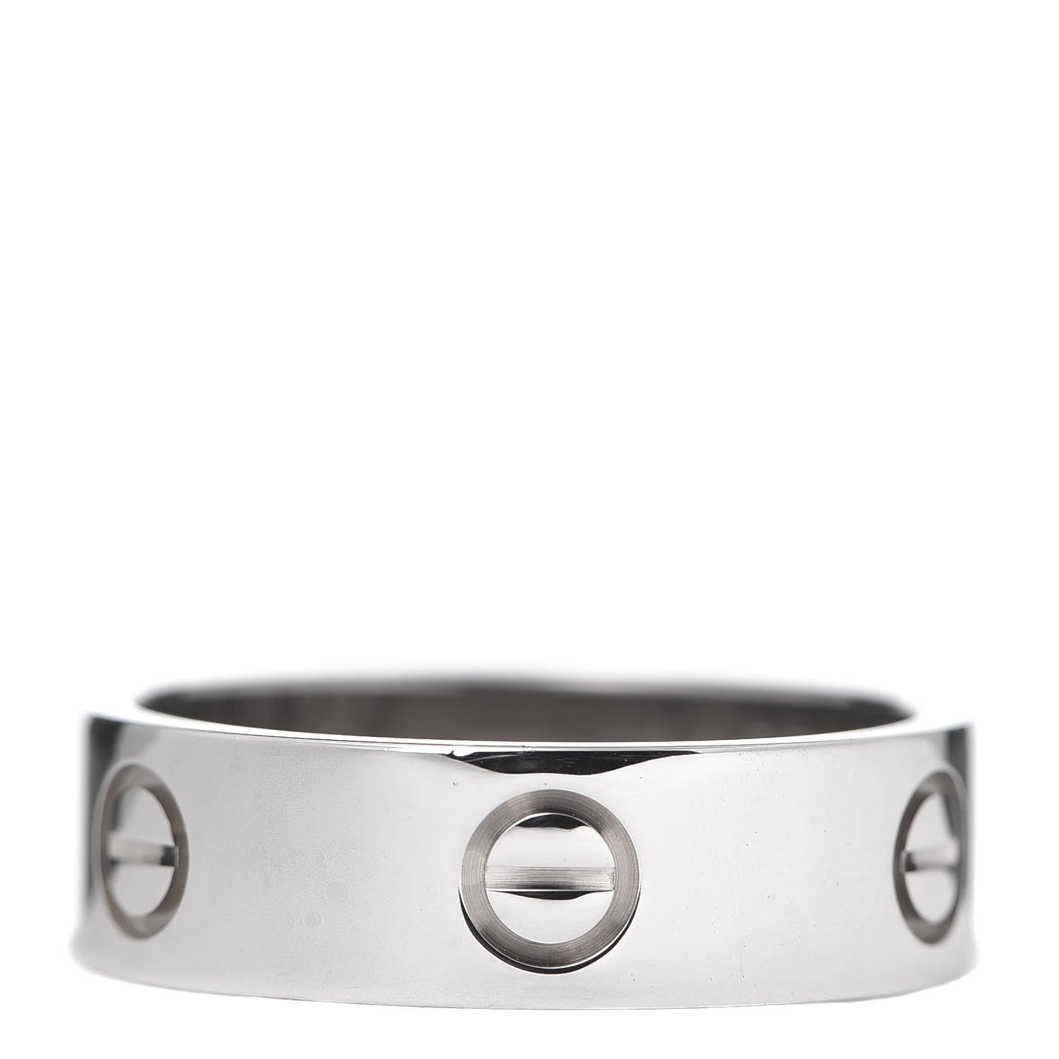 Cartier 18K White Gold 5.5mm LOVE Ring 57 8 1 of 5