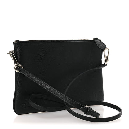 Burberry Grained Calfskin Peyton TB Crossbody Bag Black 2 of 11