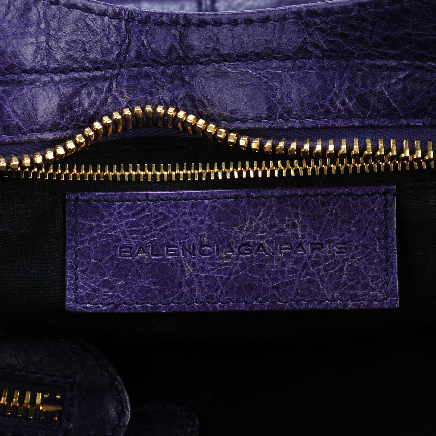 Agneau Giant 21 Gold Hardware Part Time Dark Violet