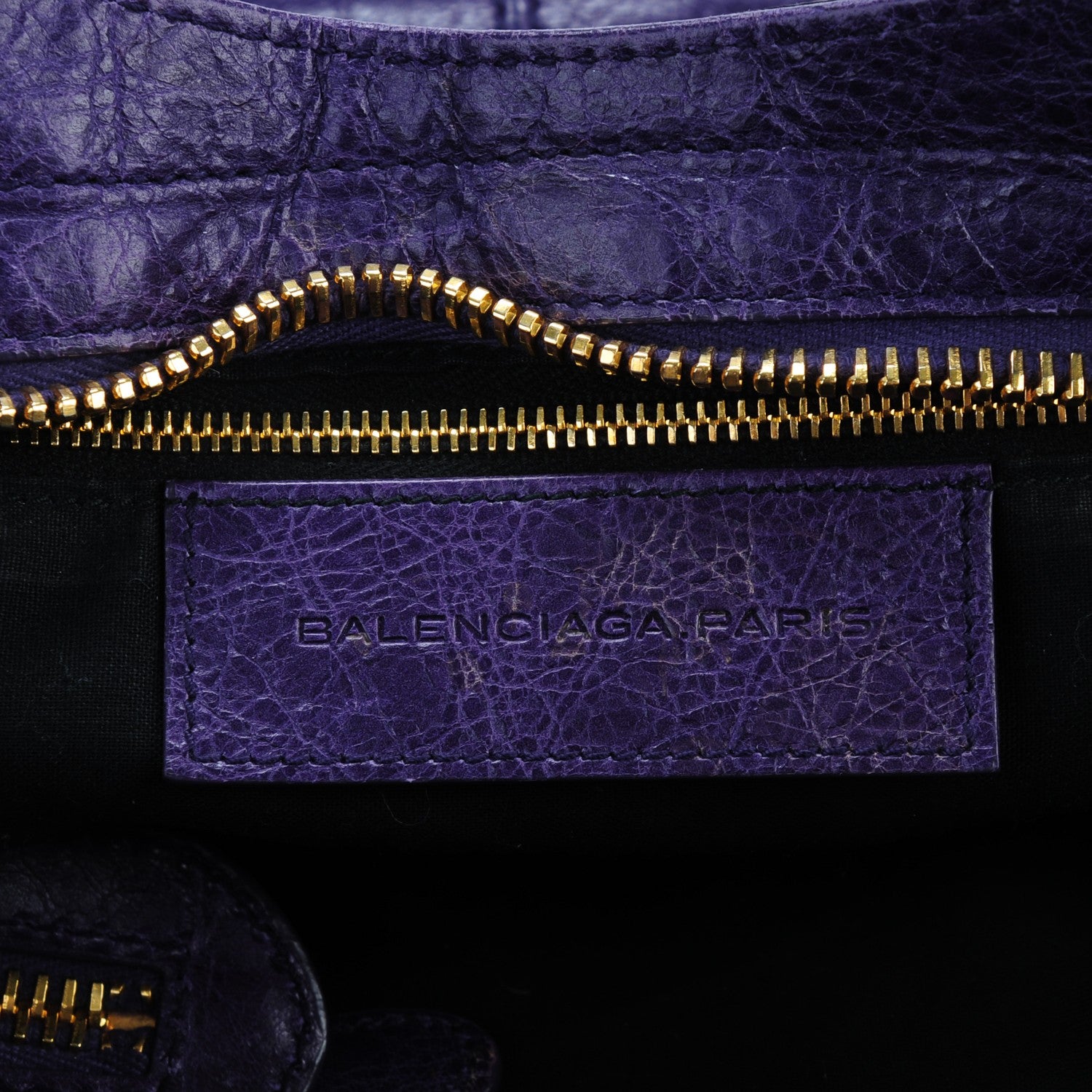 Balenciaga Agneau Giant 21 Gold Hardware Part Time Dark Violet 6 of 7