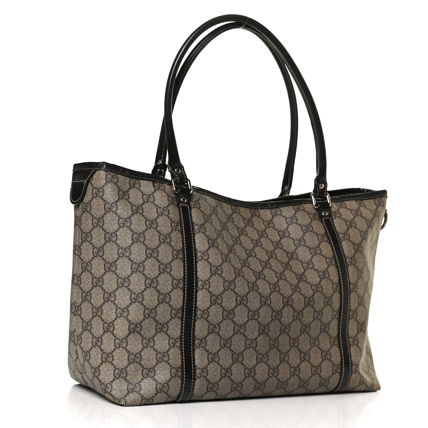 GG Plus Monogram Medium Joy Tote Dark Brown