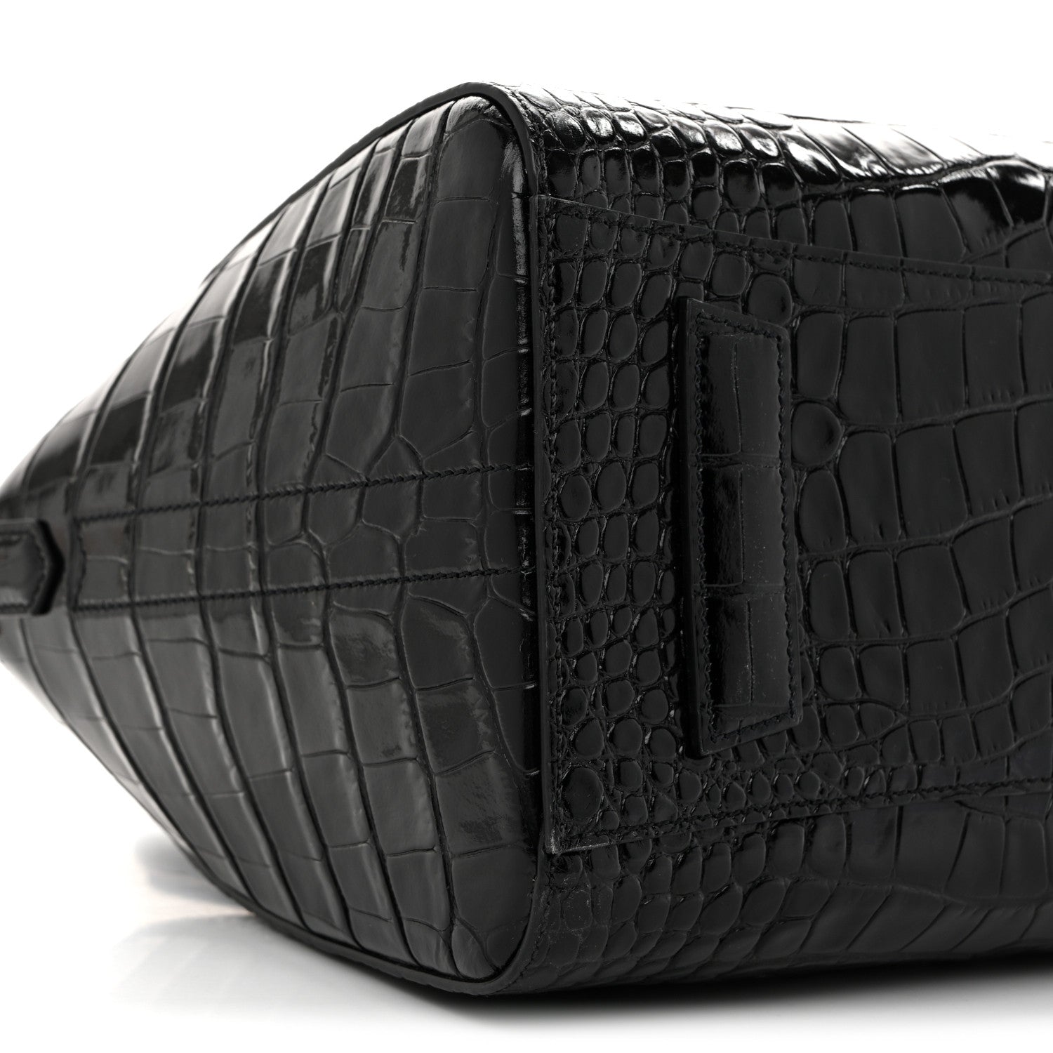 Givenchy Calfskin Crocodile Embossed Small Antigona Black 9 of 12
