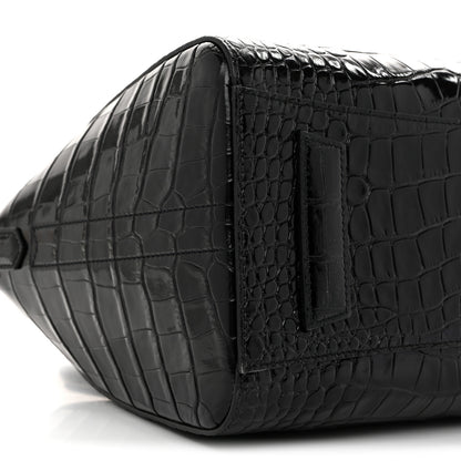 Givenchy Calfskin Crocodile Embossed Small Antigona Black 9 of 12