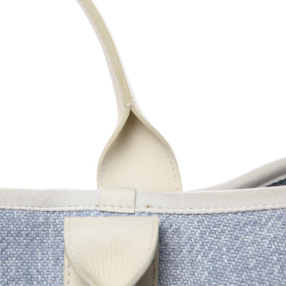 Chanel Woven Straw Raffia Large Deauville Tote Blue 13 of 13