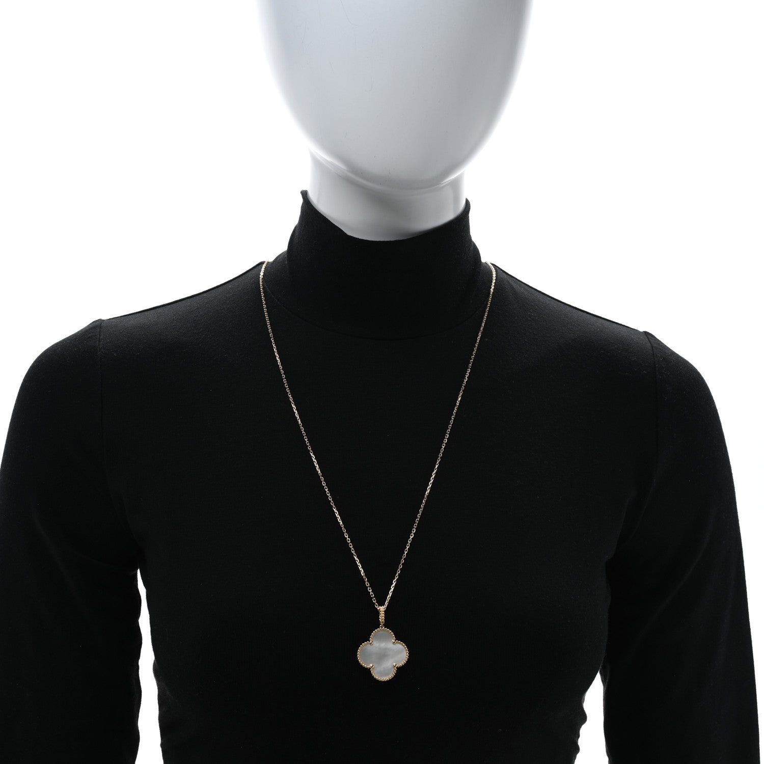 Van Cleef & Arpels 18K Yellow Gold Mother of Pearl Magic Alhambra Long Necklace 3 of 5