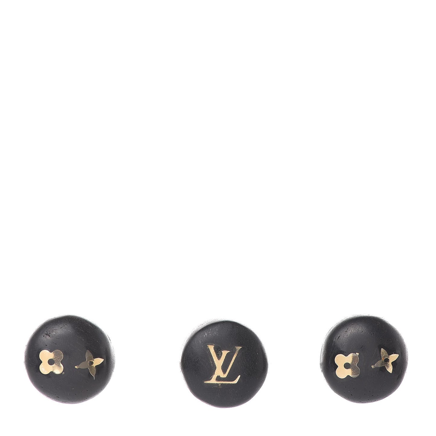 Tiger Wood Brass Silvania Stud Earrings