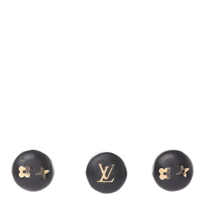 Louis Vuitton Tiger Wood Brass Silvania Stud Earrings 1 of 4