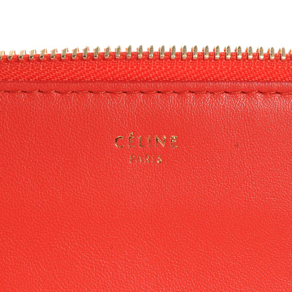 Celine Lambskin Large Trio Crossbody Bag Vermillion 7 of 8