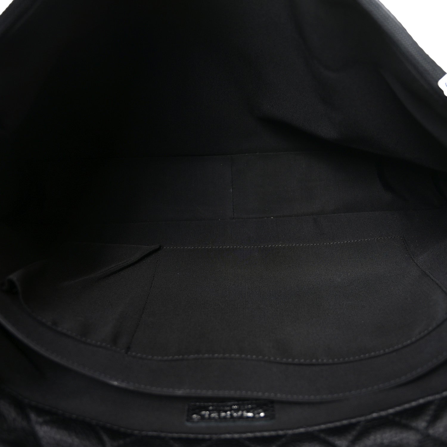 Chanel Grained Calfskin Quilted XXL Travel Flap Bag Black Black 5 of 10