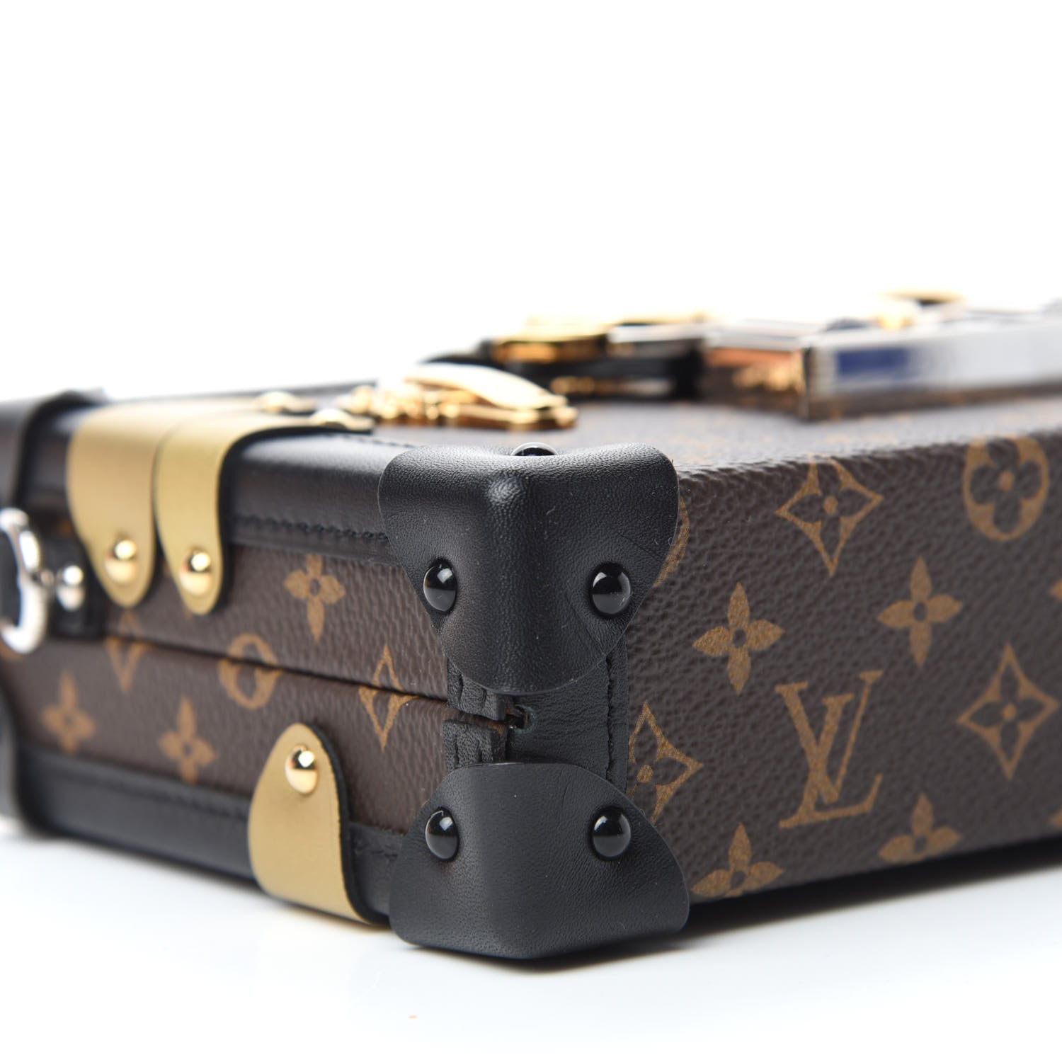 Louis Vuitton Monogram Column Petite Malle Black 6 of 11