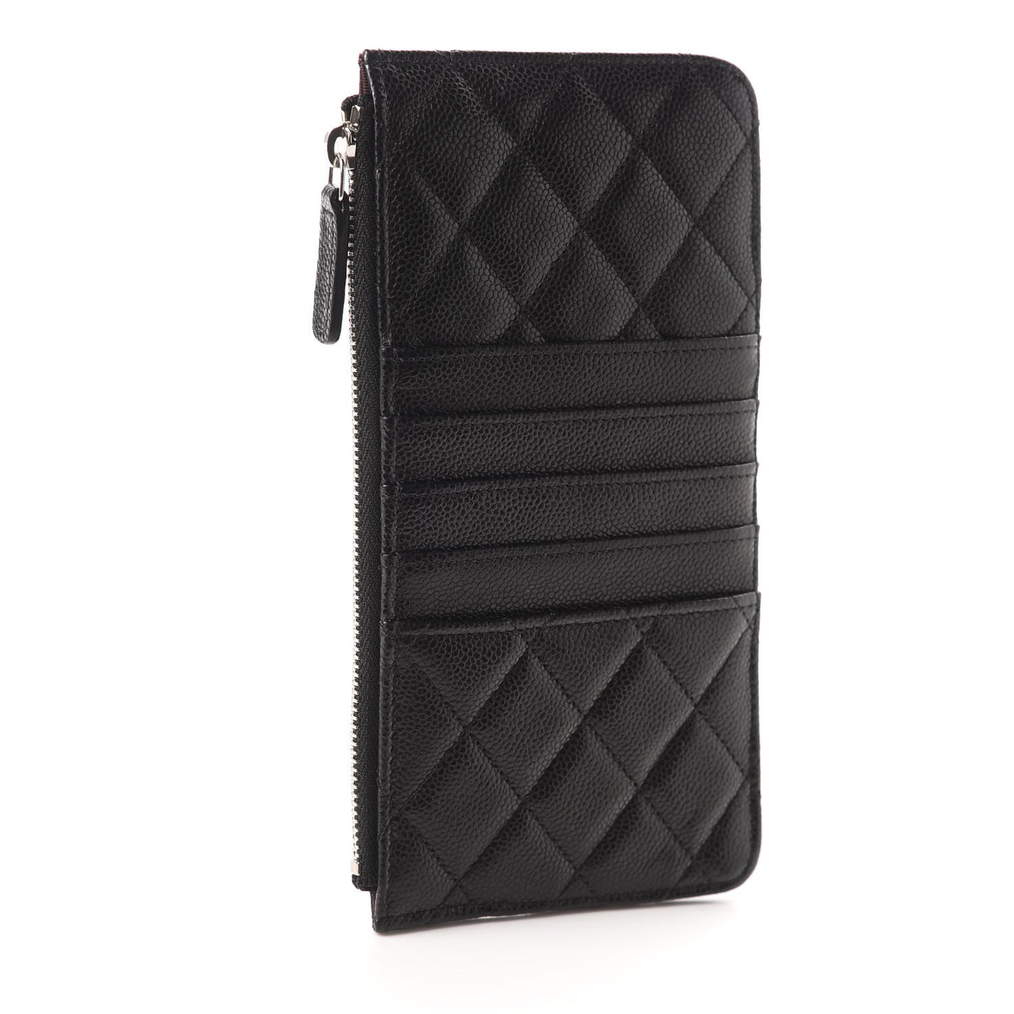 Caviar Quilted Classic iPhone Pouch Black