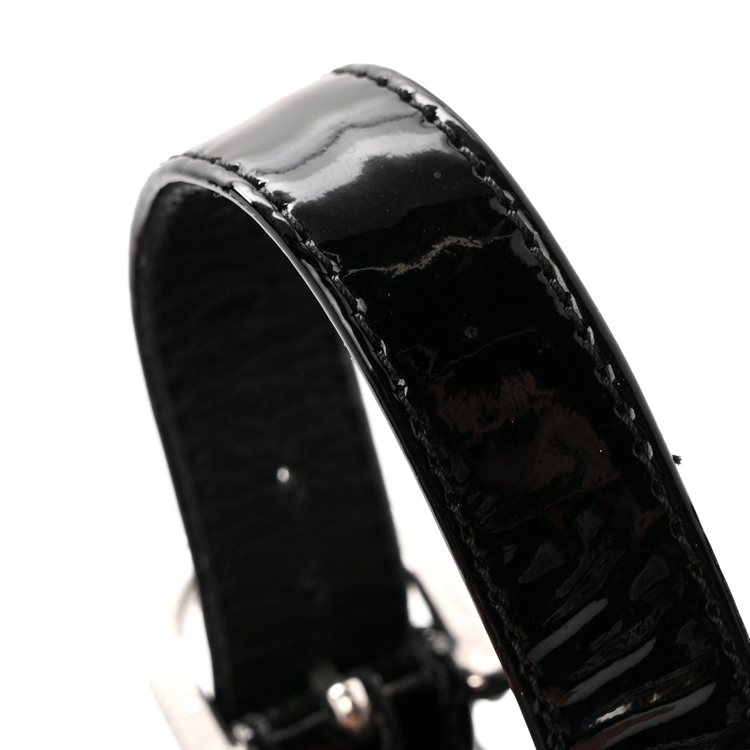 Chanel Patent Calfskin Pearl Platform Sandals 39 Black 12 of 12
