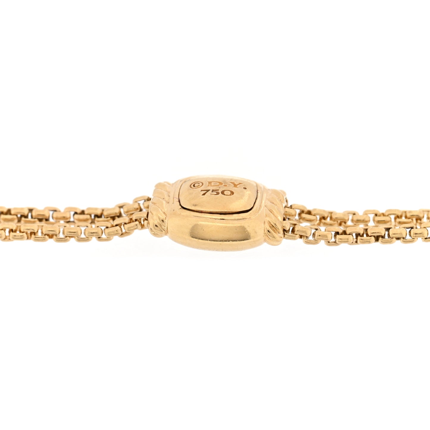 18K Yellow Gold Citrine Yellow Beryl Pink Tourmaline Novella Chain Bracelet