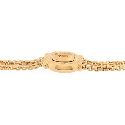 David Yurman 18K Yellow Gold Citrine Yellow Beryl Pink Tourmaline Novella Chain Bracelet 3 of 3