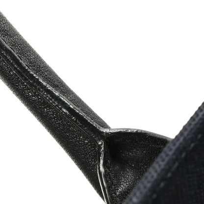 Saint Laurent Linen Calfskin Rive Gauche Tote Black 9 of 9