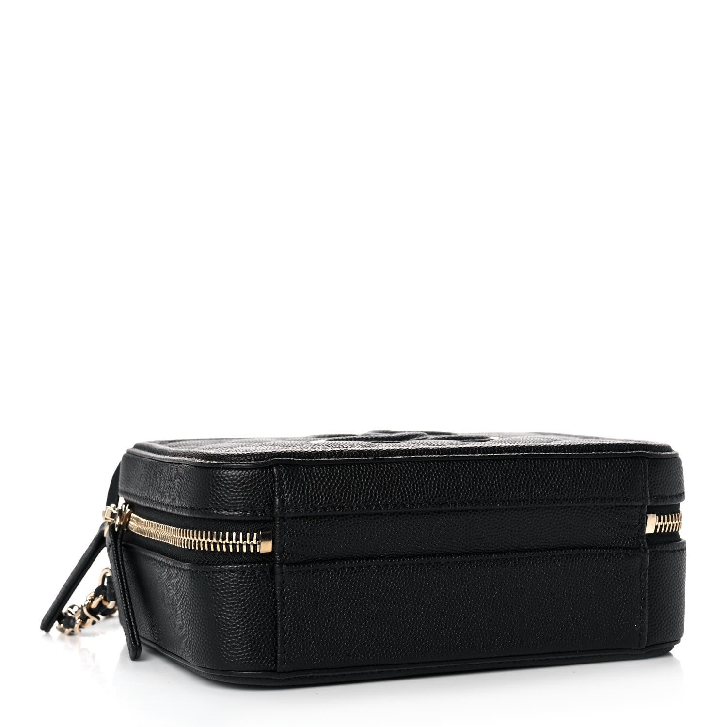 Chanel Caviar Quilted Small CC Filigree Vanity Case Black 3 of 9