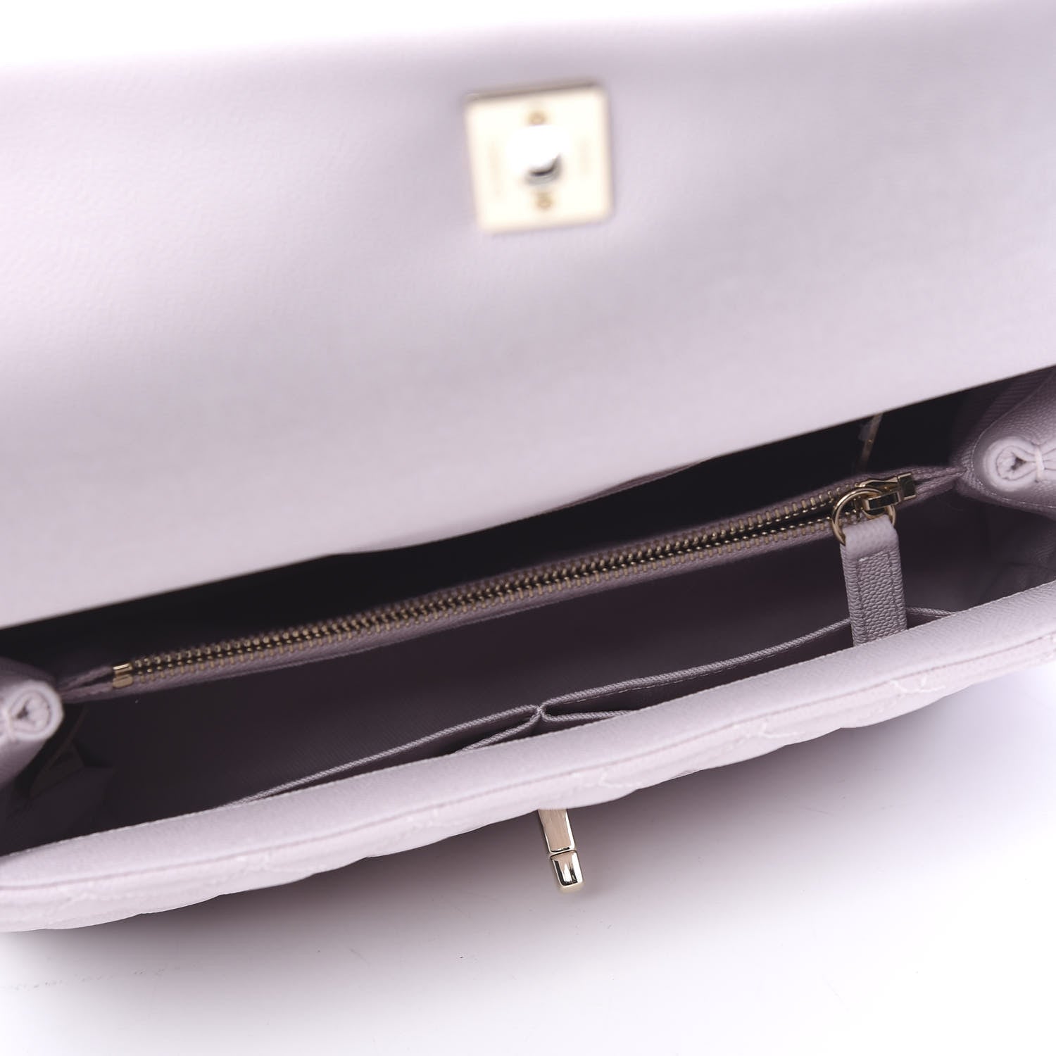 Chanel Caviar Quilted Small Coco Handle Flap Lilas Lilac 4 of 10