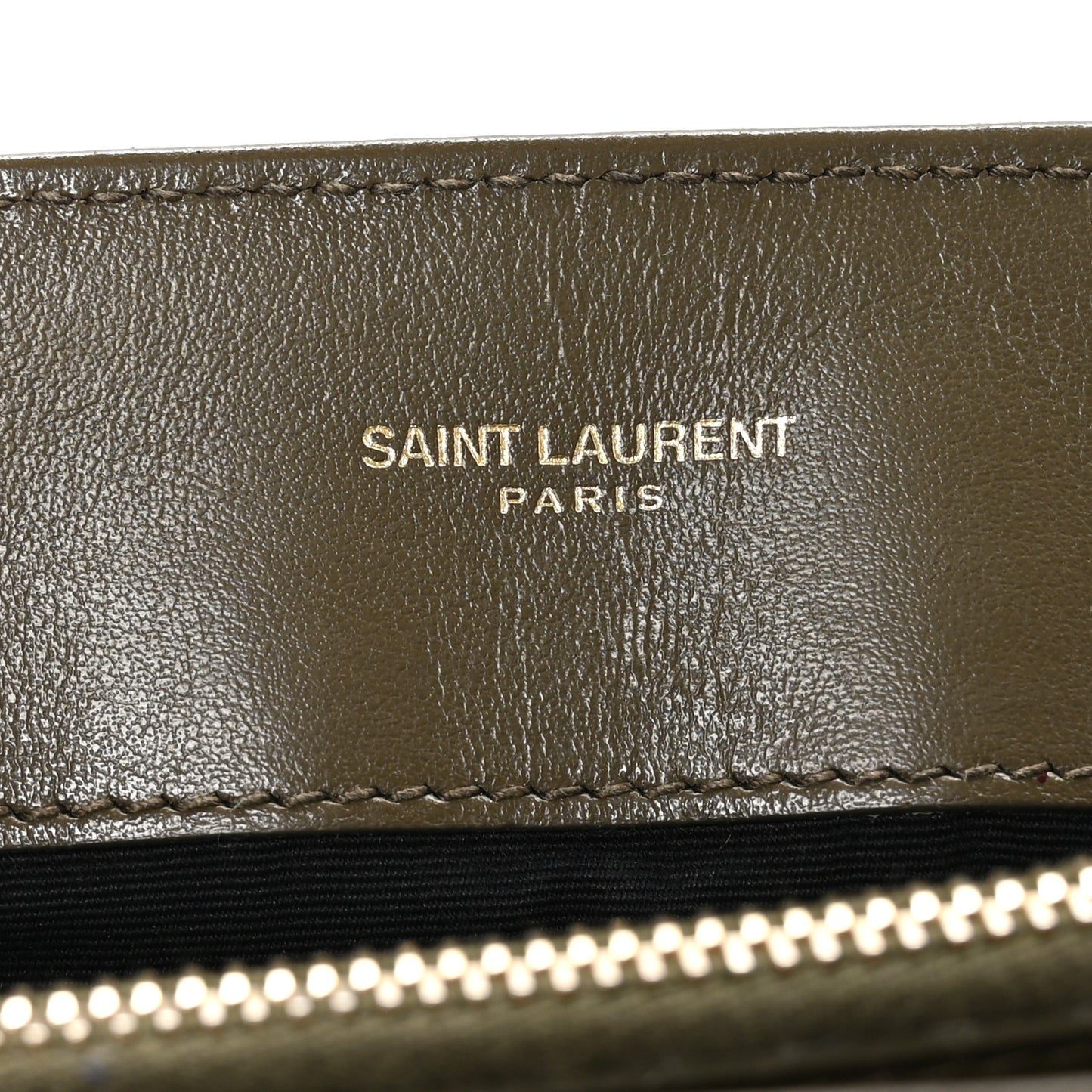 Calfskin Y Quilted Monogram Medium Loulou Chain Satchel Military Olive