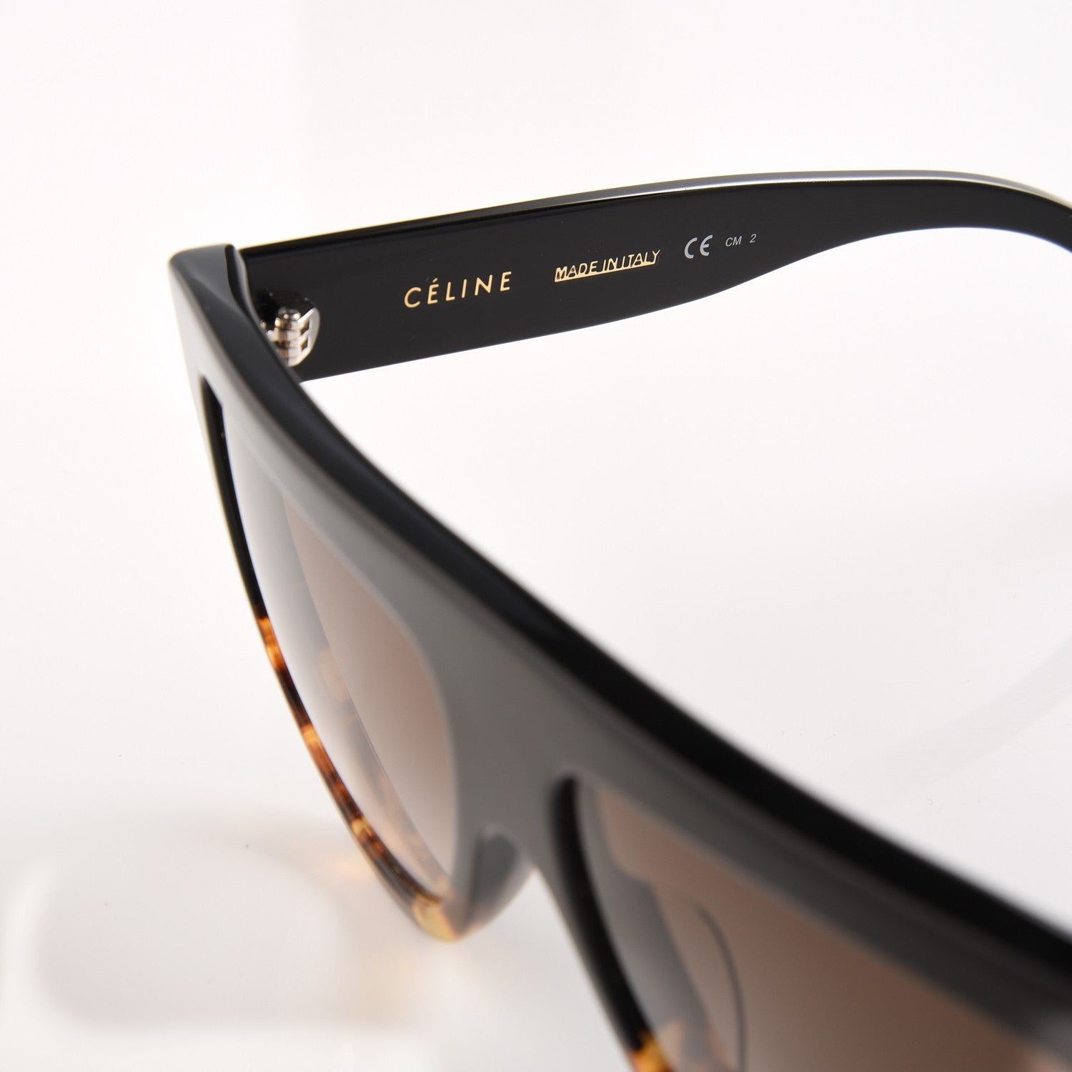 Celine Shadow Sunglasses CL 41026/S Black Havana 6 of 7
