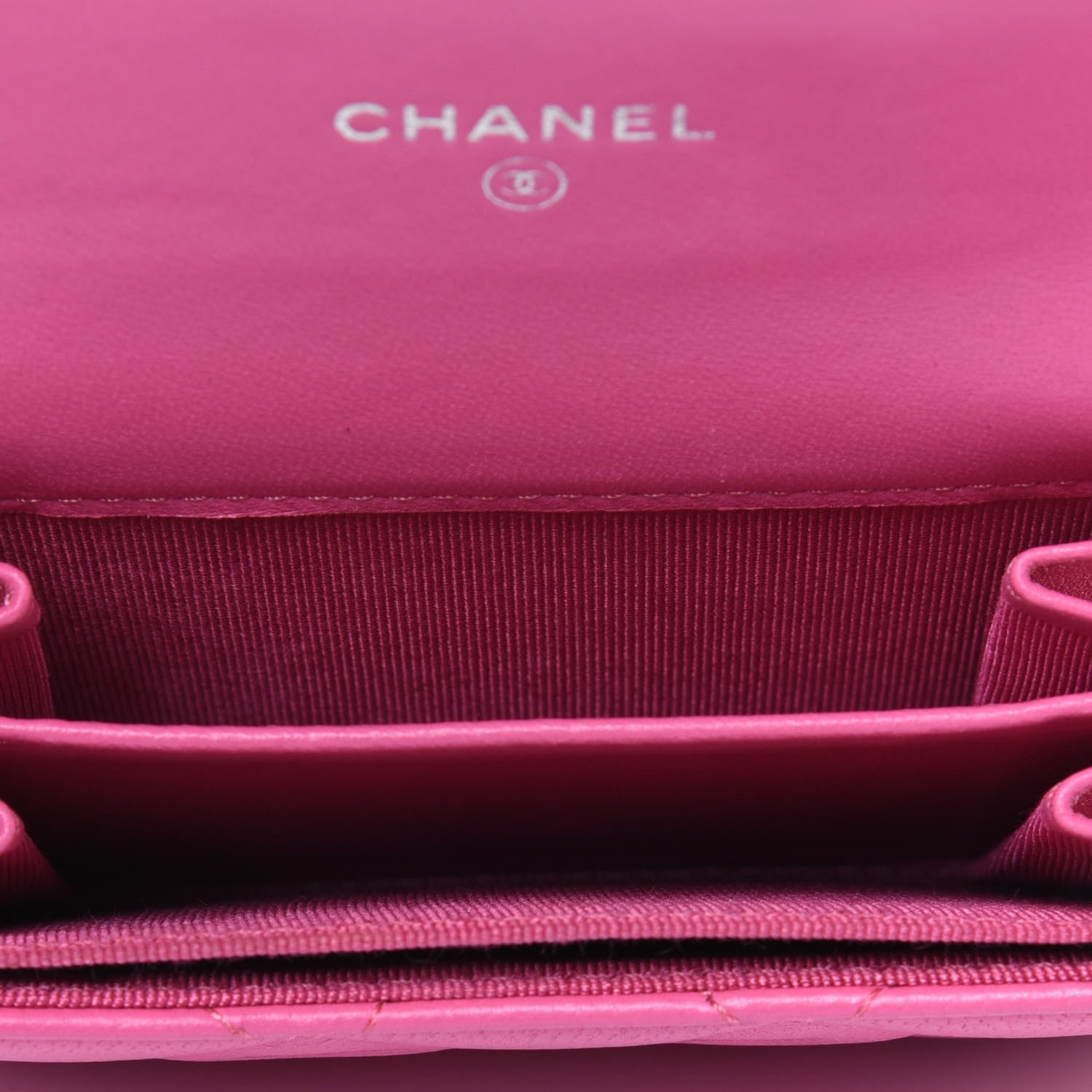 Chanel Lambskin Quilted Flap Card Holder Wallet Pink 5 of 18